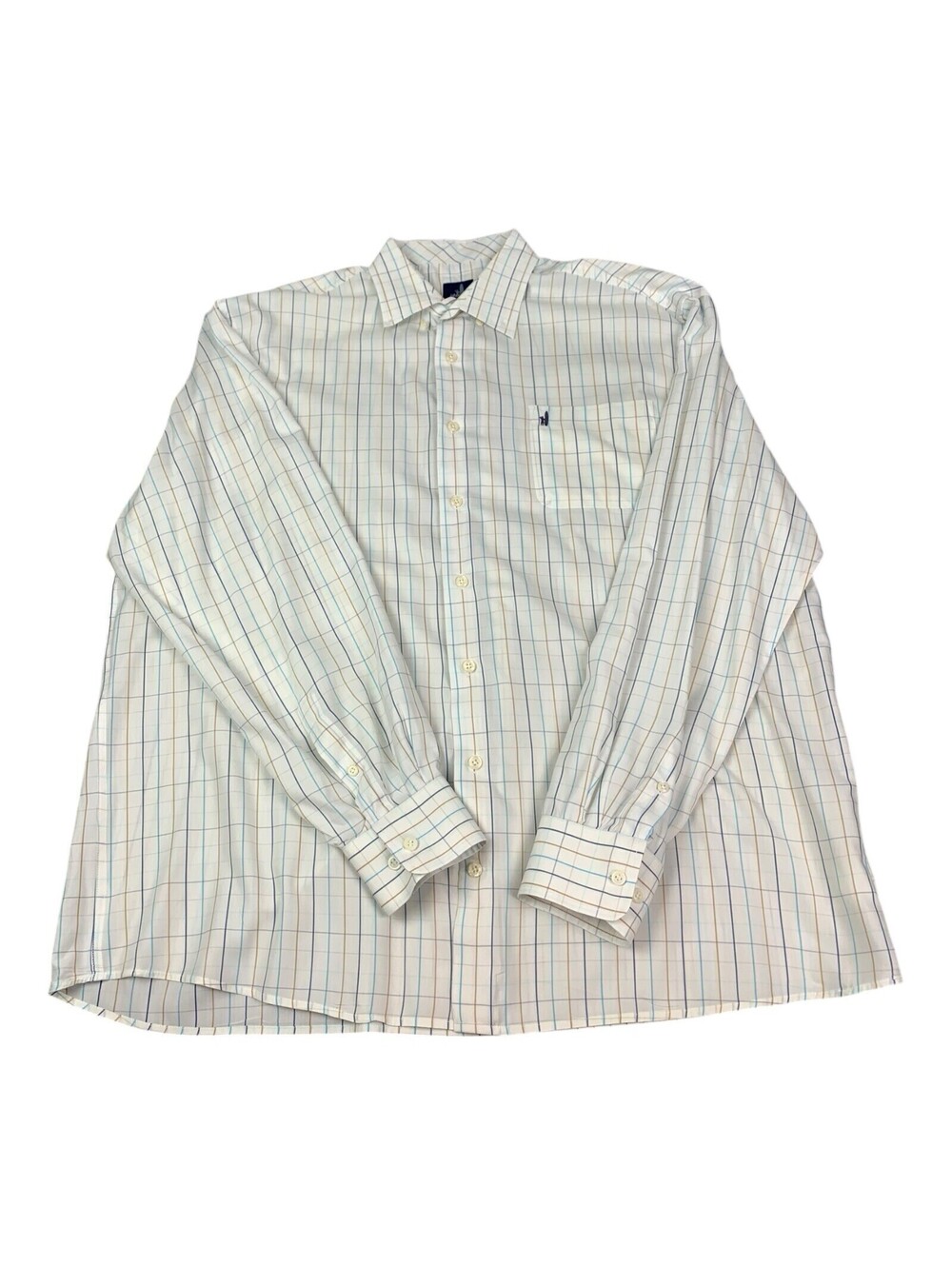 Johnnie-O Long Sleeve Button-Up Shirt, Multicolor Check, Men's Size XL